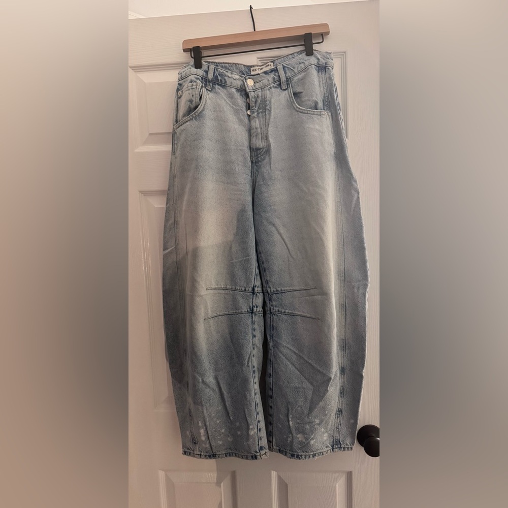 Free People Good Luck Barrel Jeans